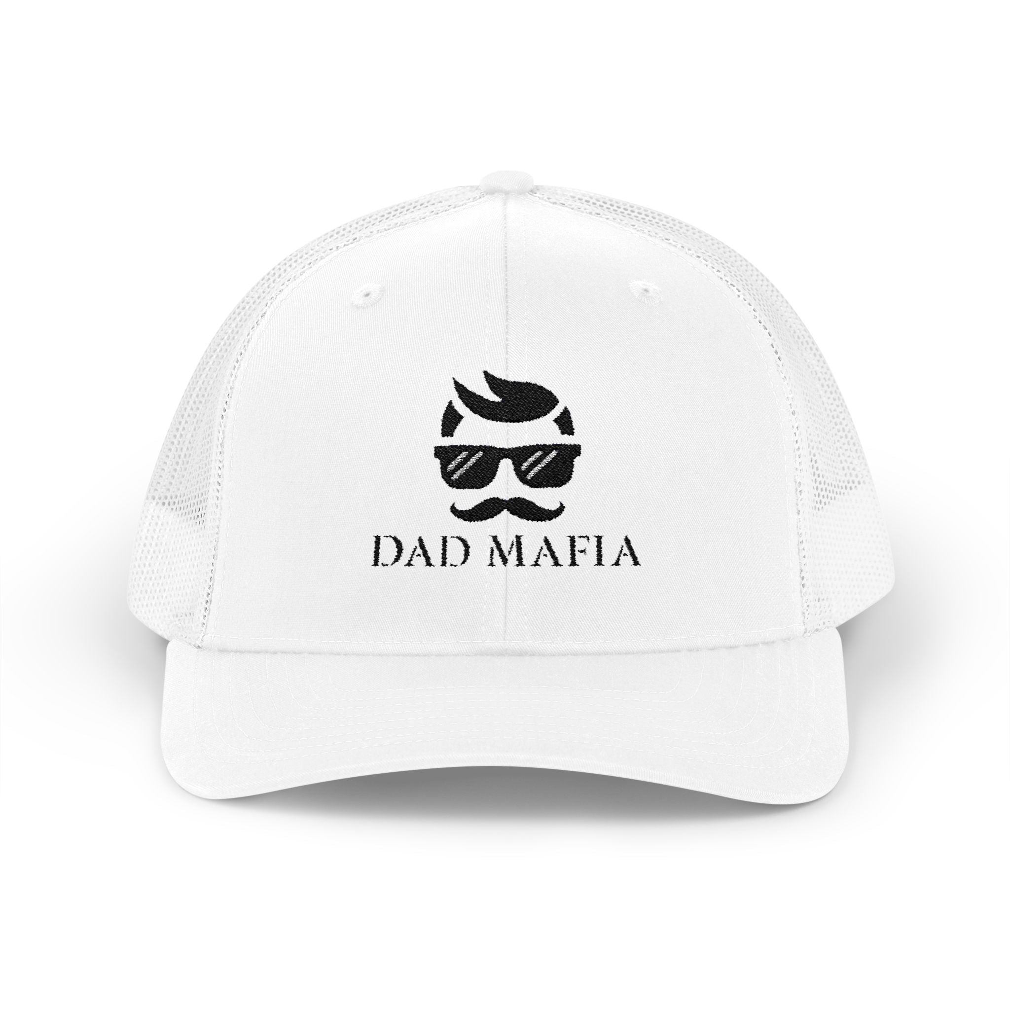 Dad Mafia Black Logo Trucker Hat