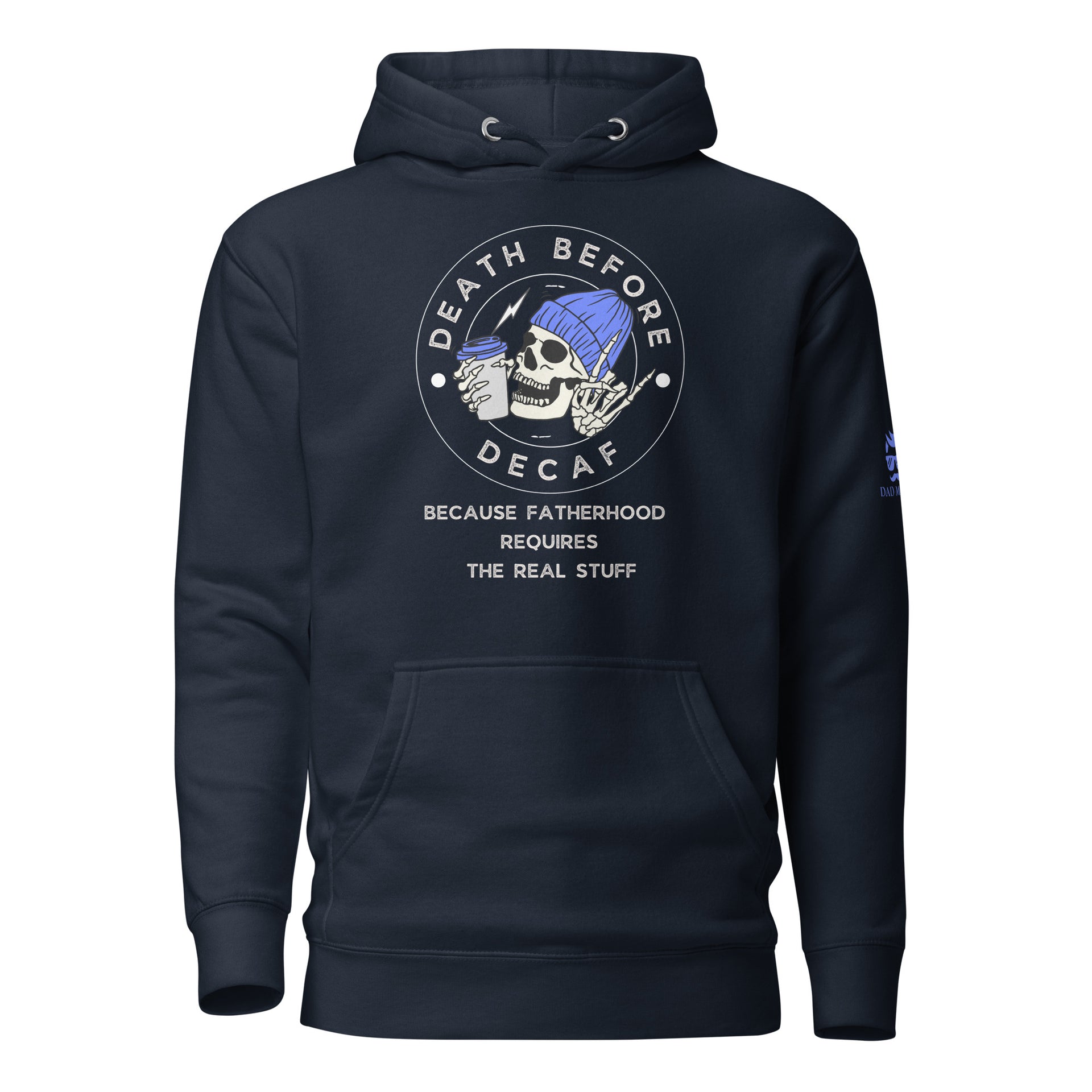 Death Before Decaf Hoodie – Dad Mafia - Main Image